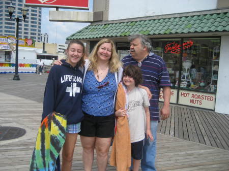 On the boardwalk at Atlantic City.....