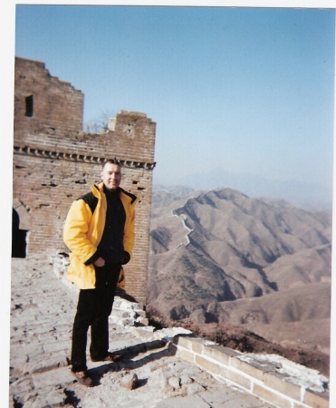 On the great wall of China