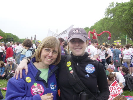 My mom and I in Washington, DC 2003