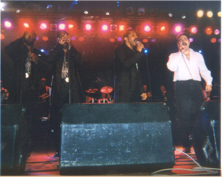 Me singing with the Temptations I'm The one on the Right Ha Ha!!!