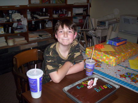 My son, TJ, at his last birthday in 2007