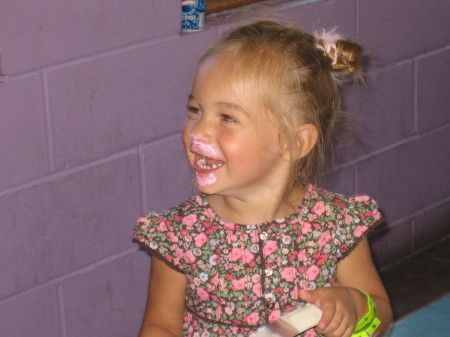 Brianna at her third birthday party.  She had a blast!
