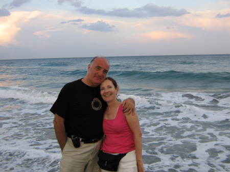 George & I on the Atlantic coast in Florida - March 2007