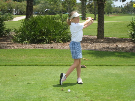 Caroline Golfing