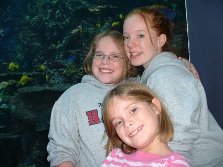 My 3 girls at the Georgia Aquarium (2005)