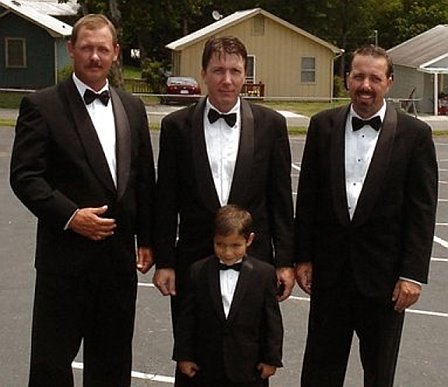 the guys with mike at his wedding