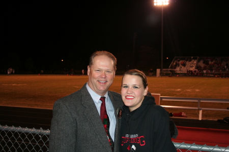 Me and Youngest Daughter, Donna after Football game
