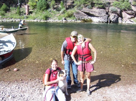 Rafting the Green River.