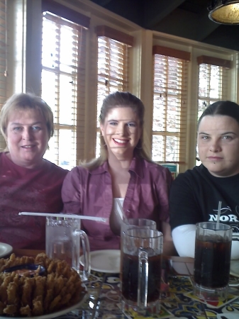 my mom, sister, and me