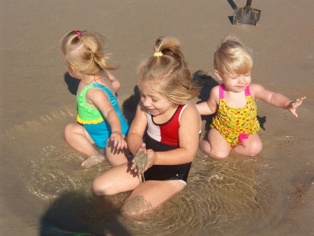 My kids and Alex (Eric's niece) at the beach '03