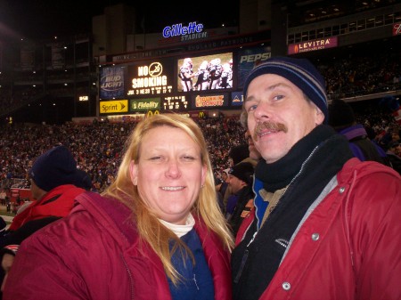 Ken and I at the Patriots Playoff game