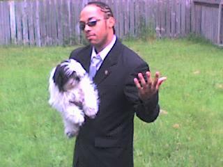 My Son T. & His Little Dog 2..lol