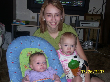 Me n My girls (Khelcee 2yrs and Mckenzee 3months)
