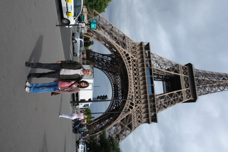 paris with daughter