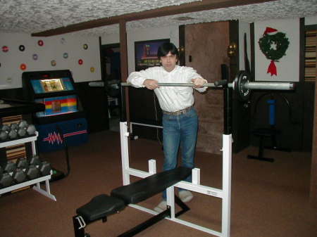 Basement gymnasium at the house 2007