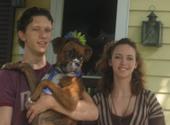 Me and Lil' bro Tim with our pup Roxy- (we share close birthdays)