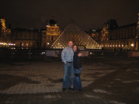 Outside the Louve in Paris