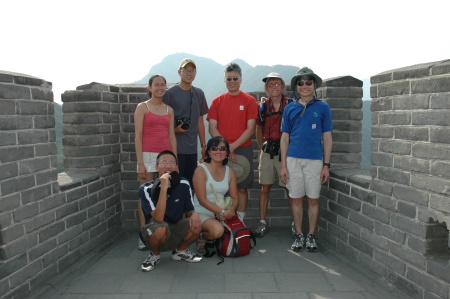 Top of Western section of Great Wall of China