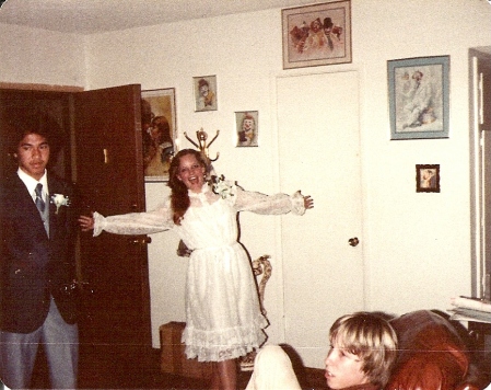 Leaving for my first high school dance in 1983