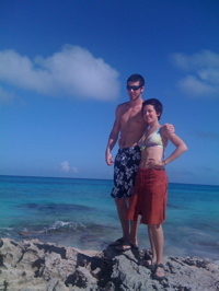 Dan and Chelsea in the Bahamas 2009