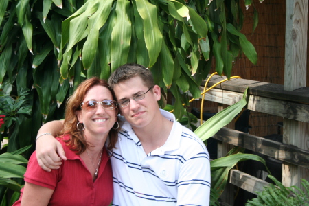 Roz and son, Corey (age 16) on annual Mother Son Trip