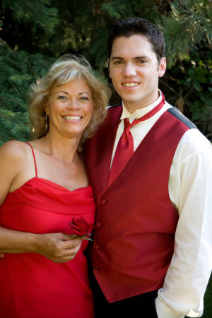 Me and my son, Ian at my son, Justin's wedding 7/7/07