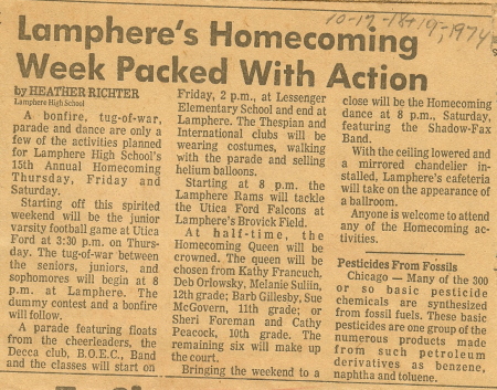Homecoming Oct 1974