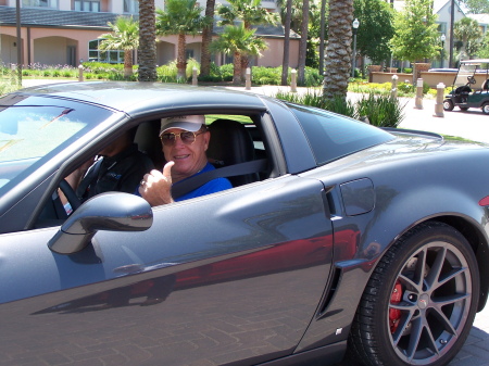 Me driving prototype 2009 Vette