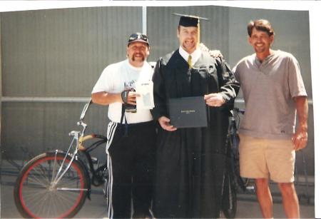 Graduating from Fresno State 1999.