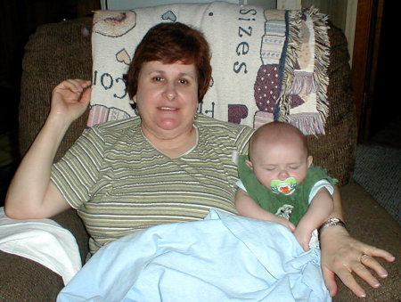 Me and Nanny 4 months old