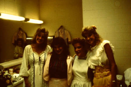 Backstage before "Oklahoma"