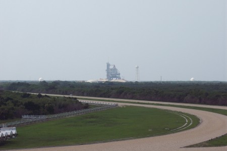 Space Shuttle Discovery on the Launch Pad