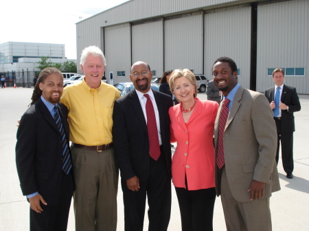 Otis with Michael Nutter and the Clintons