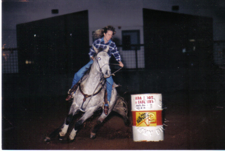 Me at Ada, Oklahoma Barrel Race