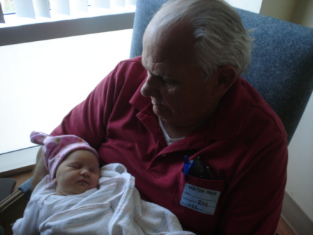Maternal Grandpa holding Jayden