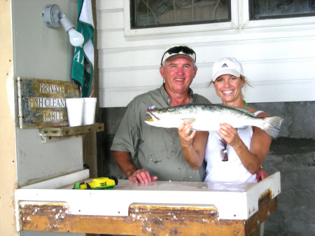 Fishing w/my dad in Port O'Connor, Summer 2007