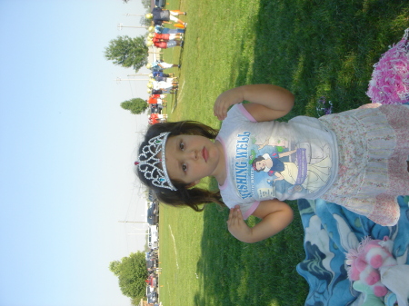 Princess Makenzie at Quin's Football practice