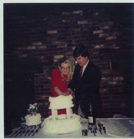 Gary and I's wedding in 1982 - Gary passed away in 2000