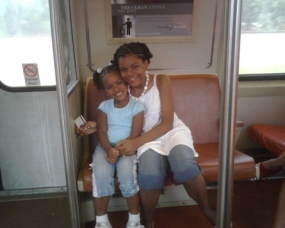 my daughter trinity and her cousin tiarra