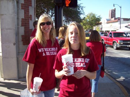 Amy and I at OU