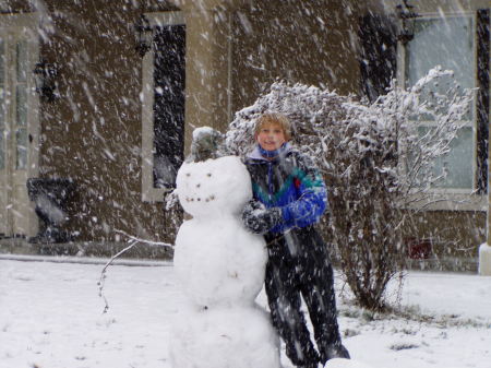 My 11 yo son Joe  SNOW DAY