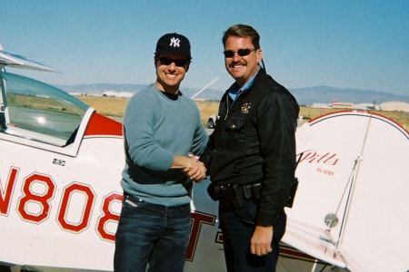 Me with Tom Cruise while filming MI III