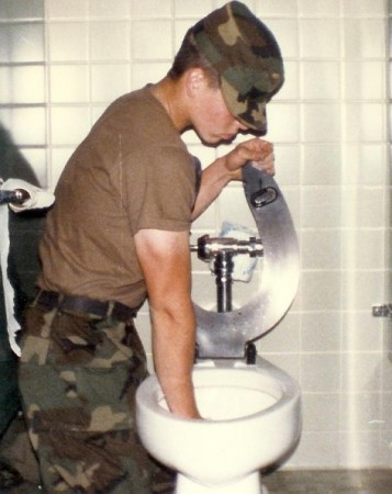 Basic training, first photo of me I sent home