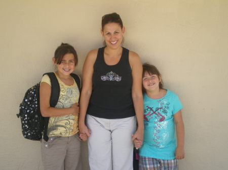 My girls-first day of school 8/08