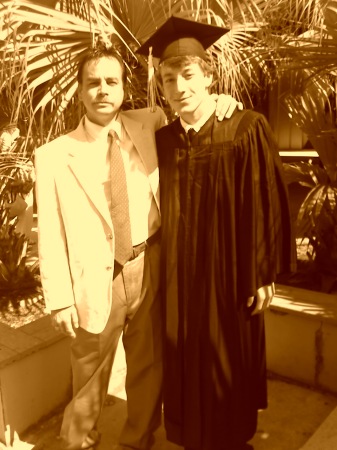 Me and my oldest son Nicholas. Graduation Time !!