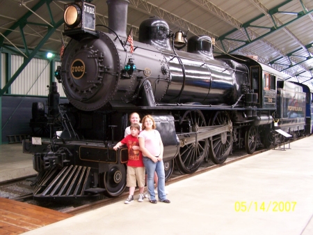 The kids at the Steam Railroad Museum