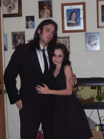 My son and his fiancee at New Year's