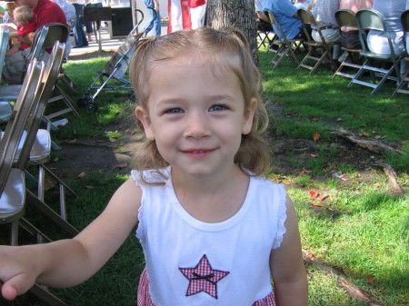 My pretty girl on the fourth of July