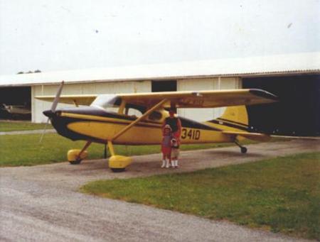 A photo from 1974 with Dad's old plane N1341D.