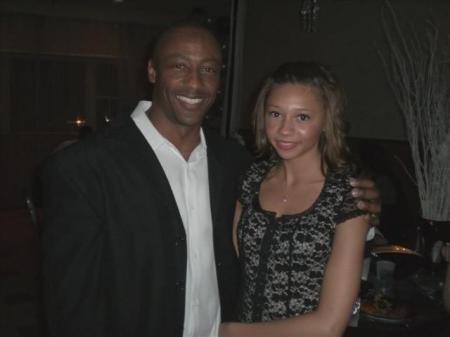 me and my daughter  at my 40th birthday party